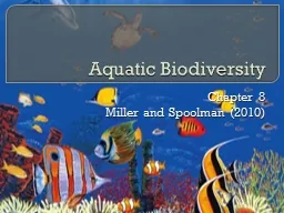 Aquatic Biodiversity Chapter 8