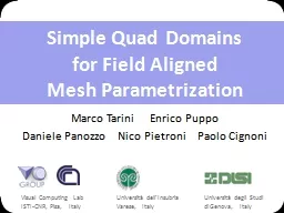 Simple Quad Domains  for Field Aligned