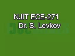 NJIT ECE-271   Dr. S. Levkov