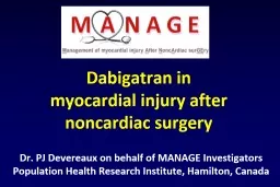 Dabigatran in  myocardial injury after noncardiac