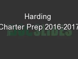 Harding Charter Prep 2016-2017