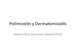 Polimiositis  y  Dermatomiositis