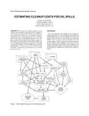 International Oil Spill Conference ESTIMATING CLEANU