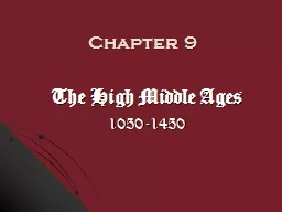 Chapter 9 The High Middle Ages