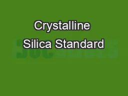 Crystalline Silica Standard