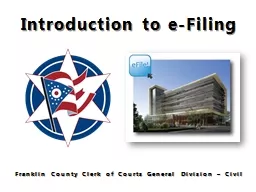Introduction to e-Filing