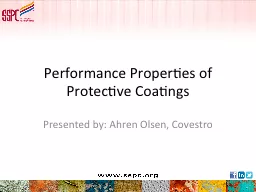 Performance Properties of Protective Coatings
