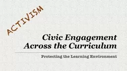 Civic Engagement Across the Curriculum