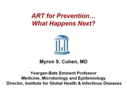 ART for Prevention… What Happens Next?