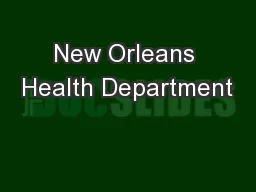 New Orleans Health Department