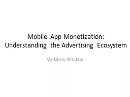 Mobile App Monetization: