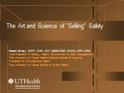 The Art and Science of “Selling” Safety