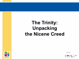 The Trinity: Unpacking  the Nicene Creed