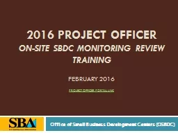 2016  Project Officer