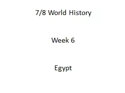 7/8 World History Week 6