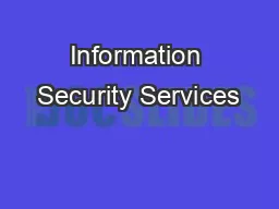 Information Security Services