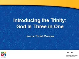 Introducing the Trinity: