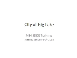 MS4  IDDE  Training For City Field Staff