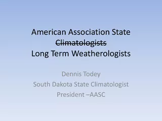 American Association State Climatologists Long Term We