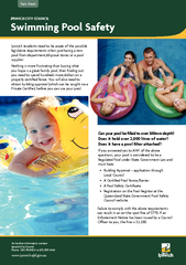 fact sheet IPSWICH CITY COUNCIL Swimming Pool Safety I