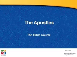 The Apostles The  Bible