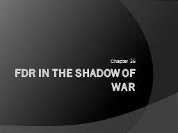 FDR in the shadow of war