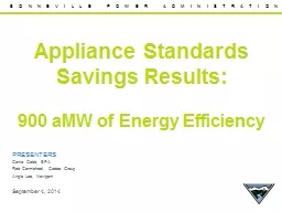 Appliance Standards  Savings