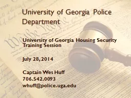 University of Georgia Police Department