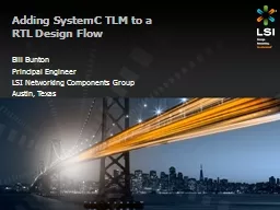 Adding SystemC TLM to a