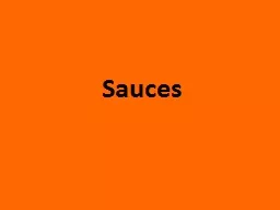 Sauces Thickening Agents