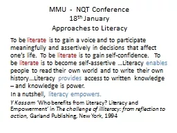 MMU -  NQT Conference  1