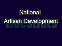National Artisan Development