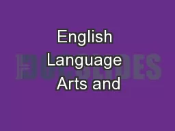 English Language Arts and