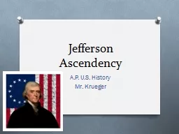 Jefferson Ascendency A.P. U.S. History