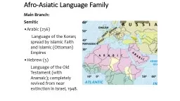 Afro-Asiatic Language Family