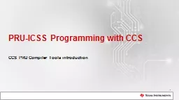 PRU-ICSS Programming with CCS