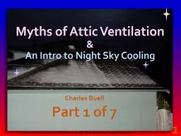 Myths of Attic Ventilation