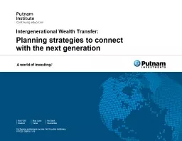 Intergenerational Wealth Transfer: