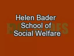 Helen Bader School of Social Welfare