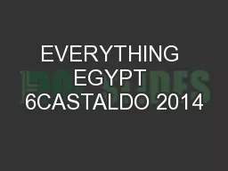 EVERYTHING EGYPT 6CASTALDO 2014