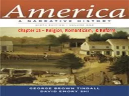 Chapter 13 – Religion & Reform