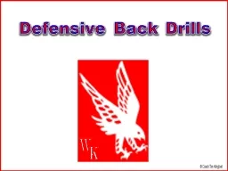 Defensive Back Drills W K