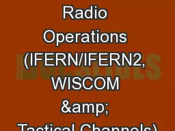 MABAS Radio Operations (IFERN/IFERN2, WISCOM & Tactical Channels)