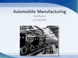 Automobile Manufacturing
