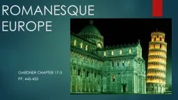 ROMANESQUE EUROPE GARDNER Chapter 17-3