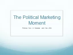 The Political Marketing Moment