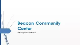 Beacon Community Center Pre-Proposal Conference