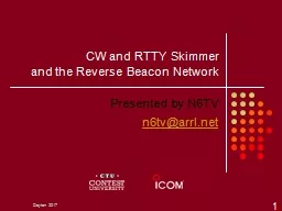 CW and RTTY Skimmer and the Reverse Beacon Network