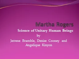 Martha Rogers Science of
