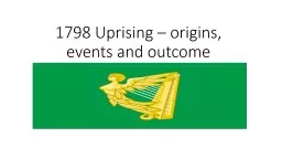 1798 Uprising – origins, events and outcome